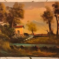 Quadro ad olio firmato René 