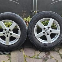 4 cerchi lega 15" con gomme per ww golf