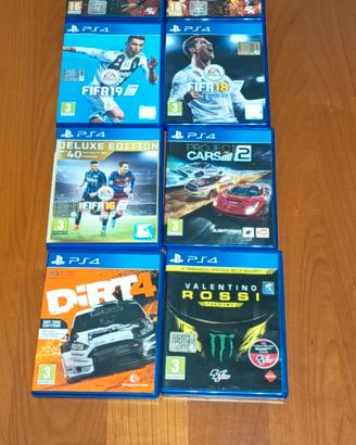 Lotto 8 Giochi PS4-PS5 originali Calcio & Motori