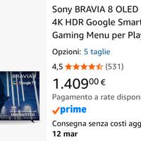 Sony bravia8 Oled