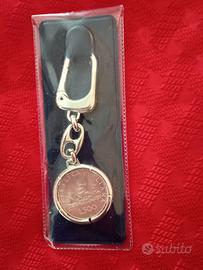 (CARAVELLE) PORTACHIAVI CON 500 LIRE ARGENTO