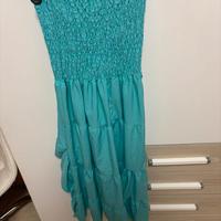 Vestito verde acqua