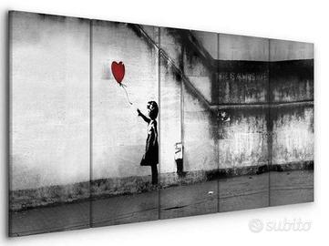 Quadro di Bansky bambina con palloncino