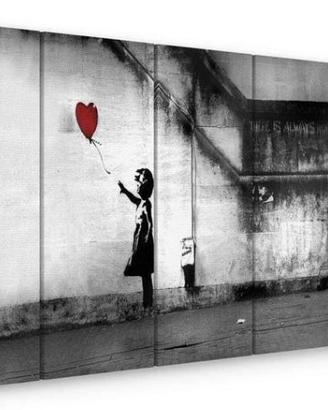Quadro di Bansky bambina con palloncino