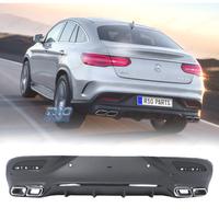 DIFFUSORE MERCEDES GLE C292 COUPÉ NERO + TERMINALI
