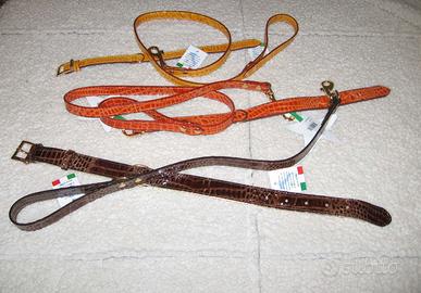 COLLARI E GUINZAGLI IN PELLE EFFETTO COCCODRILLO