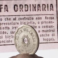 ATM Milano Gettone per Una Corsa Ridotta anno 1944