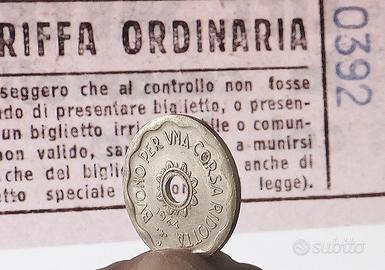 ATM Milano Gettone per Una Corsa Ridotta anno 1944