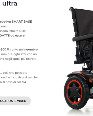 Sedia a Rotelle Elettrica nuova piccolo ingombro