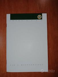 LOTUS ELAN Libretto uso e manutenzione italiano