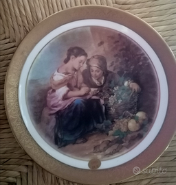 Piatto Depos Porcellane Decorate T. Limoges.Oro 24