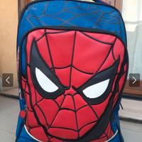 Zaino/trolley scuola Spiderman Marvel usato