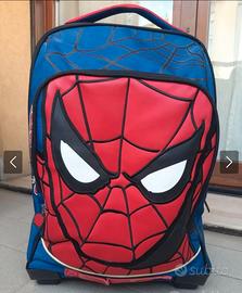 Zaino/trolley scuola Spiderman Marvel usato