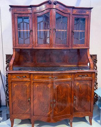 Credenza Liberty con vetrina primi'900