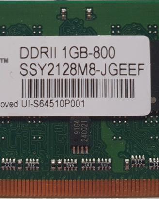 2 x MEMORIA RAM ASINT DDR2 1 GB 800