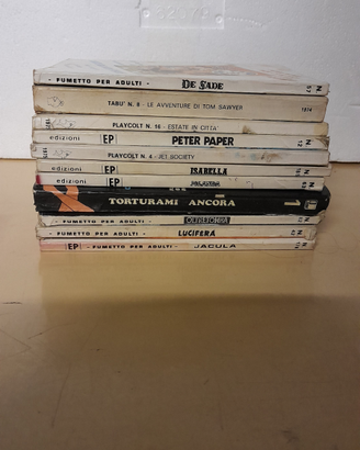 Blocco di fumetti erotici anni 70