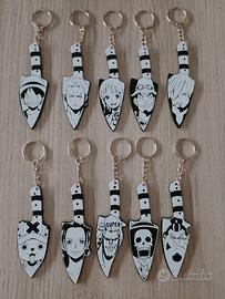 Set Portachiavi One Piece Ciurma Completa Manga 