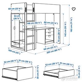Letto a soppalco ikea