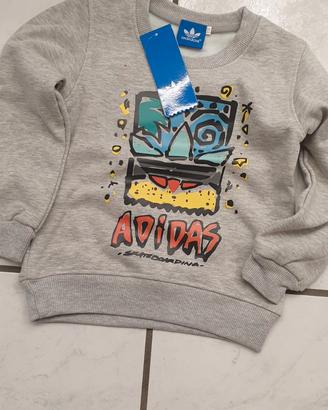 felpa Adidas bimbo 2 3 anni nuova mai usata 
