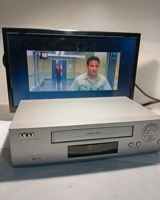 Videoregistratore VHS Funzionante Akai Stereo 