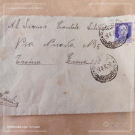 busta da lettera del 1939