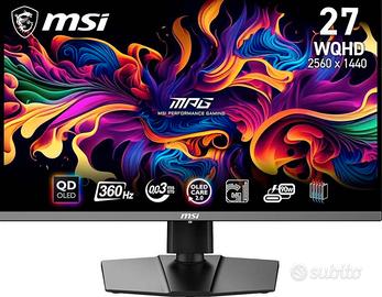 Monitor PC MSI MPG 271QRX 26.5" WQHD 360Hz QD-OLED