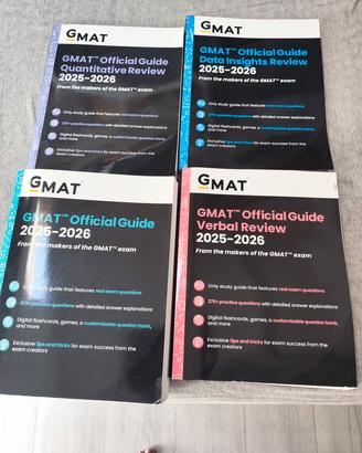 GMAT Official Guide 2025–2026 4 libri perfetti 
