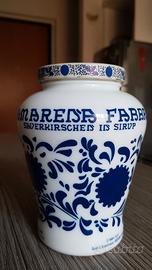 Vaso anni '80 in vetro opalino (vuoto) Fabbri