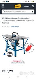 banco sega professionale scheppach TS310 400V