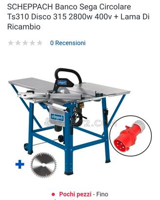 banco sega professionale scheppach TS310 400V