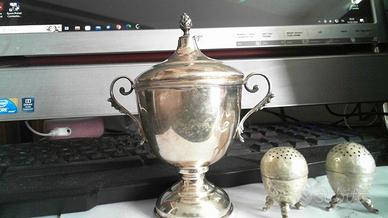 zuccheriera in argento bollatto pi 5 pinze per lum