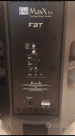 Casse Acustiche Amplificate da palco FBT 750w x2