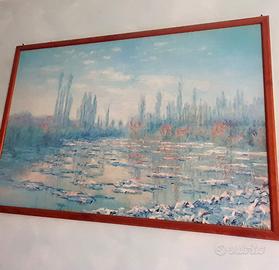 Claude Monet intitolata "Les Glaçons" (Il disgelo