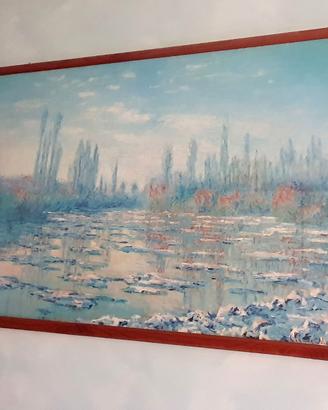 Claude Monet intitolata "Les Glaçons" (Il disgelo