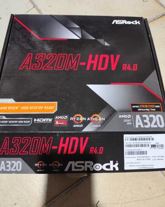 scheda madre asrock a320m HDV r4.0