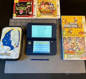 New Nintendo 3DS XL Blu con 4 giochi Originali Cus