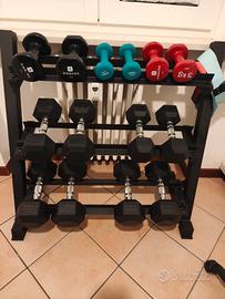 Rack palestra rastrelliera pesi