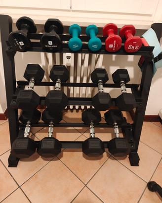 Rack palestra rastrelliera pesi
