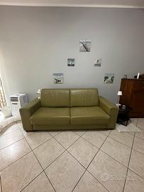 Divano letto 2 posti verde