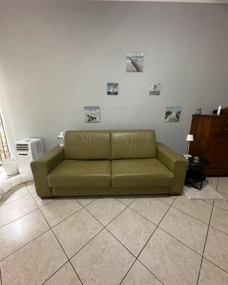 Divano letto 2 posti verde