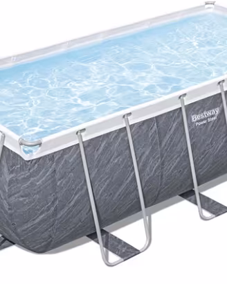 Piscina Bestway Power Steel 412x201 marmo - usata