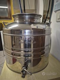 nr 2 contenitori inox Sansone con rubinetti 30 L