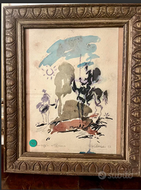 PREZIOSOdisegno/operOMAGGIOaPICASSOfirmatoPRIMI900