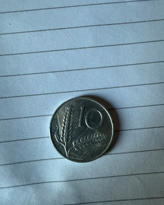 Moneta 10 lire anno 1973