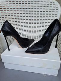 Casadei Blade “Serperior Nero” in vero pitone 