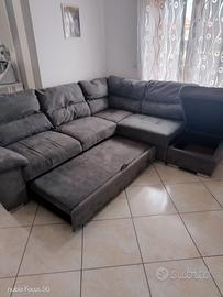 Divano letto con penisola