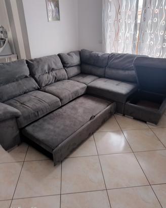 Divano letto con penisola