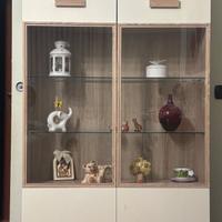 Parete tv-madia-vetrinetta