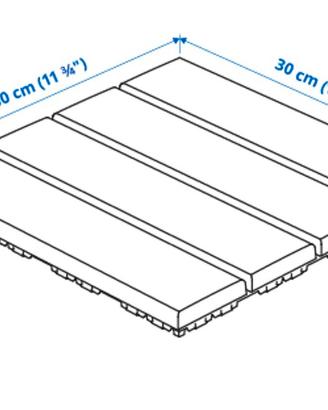 Piastrelle IKEA RUNNEN da esterno – circa 9 m²