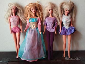 Lotto di 4 bambole Barbie Mattel vintage 1966